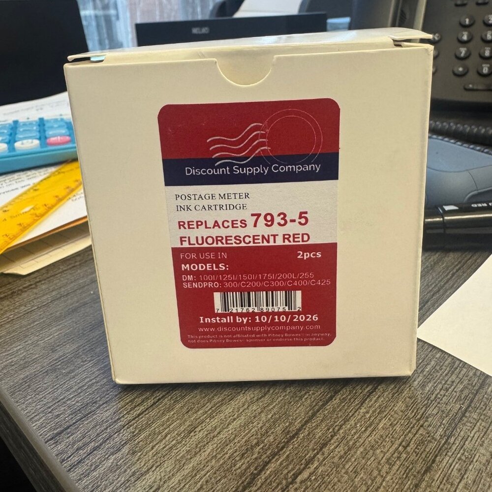 Postage Meter Ink 793-5 - Compatible with Pitney Bowes P700, DM100i, DM125i, DM1